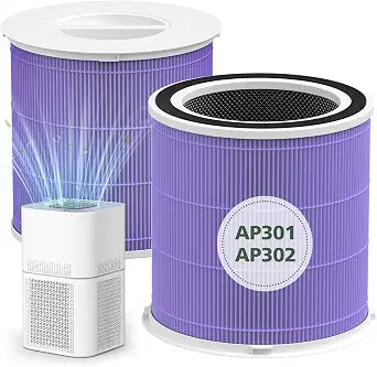 AP301 AP302 HEPA Filter Replacement, for Dayette AP301 AP302 Air Purifier