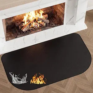 48 inch Fireproof Fireplace Mat, Under Grill Mats for Outdoor Grill Patio
