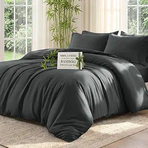 Love's cabin Duvet Cover Set, 100% Rayon Derived from Bamboo, Queen Size