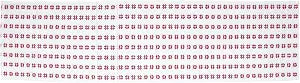 Boston International Cotton Table Runner Dining Room Tabletop Decorations for Home and Tablescapes, 72" x 13", Red & White Snowflake
