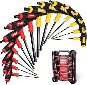 Topline 14-Piece Allen Wrench Set, Long Arm Hex Key Set with Storage Box