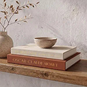 ZICOTO Beautiful Decorative Books Set of 2 for Your Coffee Table & Shelf