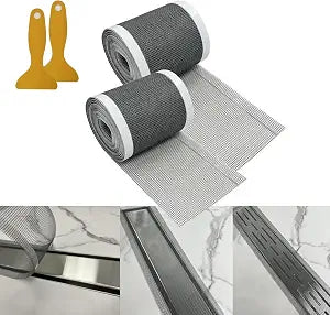 Neodrain 2 PCS Linear Shower Drain Hair Catcher,3.5" X33FT
