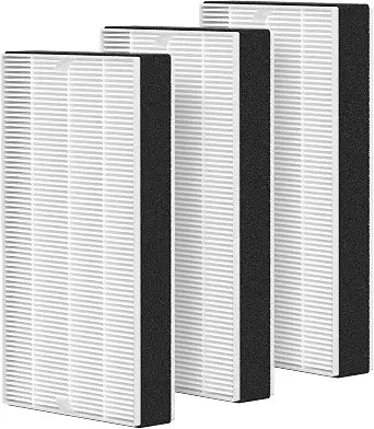 3 Pack F1 Filter Replacement for 3M Filtrete Room C01 T02 Air Purifier