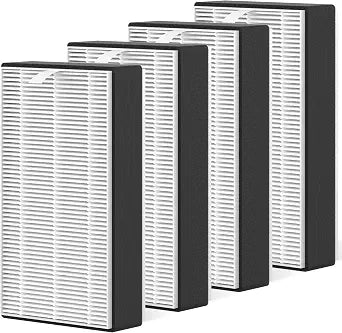 4 Packs F1 Repalcement Filter Compatible with 3M Filtrete C01 T02 Series FAP-C01-F1, FAP-T02-F1, FAP-C01BA-G1, FAP-T02WA-G1, FAP-ST02W and FAP-ST02N Air Purifi-er, Part# FAPF-F1-2P