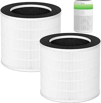 Demi Replacement Filter Compatible with Afloia Demi Air Purifier, 2-Pack