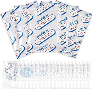 500cc Oxygen Absorbers for Food Storage - 100 Count (20x Packs of 5) - for Long Term Food Storage & Survival, Mylar Bags, Canning, Harvest Right Freeze Dryer, Dehydrated, and Preserved Foods