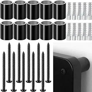 10 Pcs Stove Wall Shield Spacers with Hardware Kit,Black,Classic