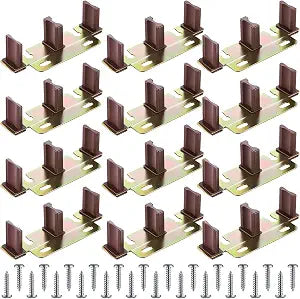 Enhon Sliding Closet Door Floor Guide Compatible with N 6796(12 Pack)