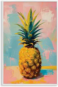 Pineapple Dream Tropical Fruit, 12 x 18 Inch Framed Gicle Print