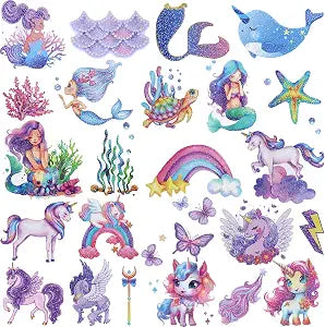 Glitter Temporary Tattoos for Girls Gift Party Favors