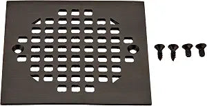 Jones Stephens C6083WB 5-3/16" Brass Square Floor Drain