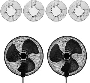 Fan Dust Cover (20"-22") Dustproof Fan Mesh Cover Black 4 Pcs