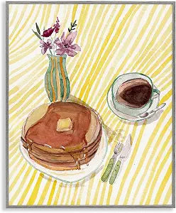 Pancake Breakfast Table Still Life, 16 x 20 Inch Framed Gicle Print