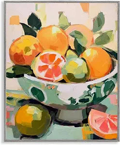 Fruit Basket Abstract Kitchen, 11 x 14 Inch Framed Gicle Print