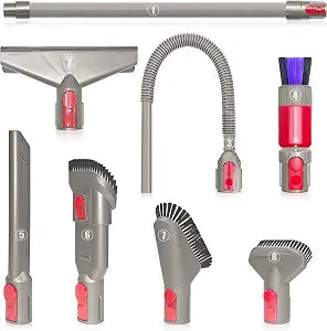 Baiwade Dyson Attachments Kit, 8-Piece Brush Replacement, Vac Accessories