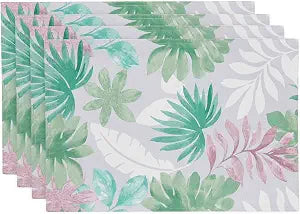IZOD - Placemat Set, 13" x 19", for Kitchen & Dining, 4 Piece Placemats