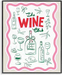 Wine Club Contemporary, 16 x 20 Inch Framed Gicle Print