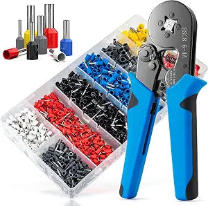 LUNEY 1250PCS Wire Ferrules Crimping Tool Kit for AWG 23-7(0.25-10mm)