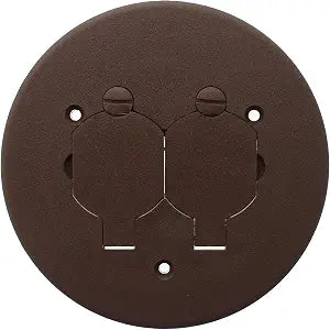 Legrand Wiremold Ratchet-Pro Duplex Cover Plate for Carpet, Brown, 1 Pack