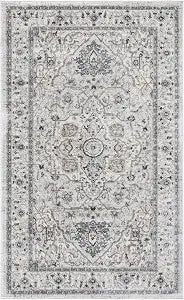 SAFAVIEH Isabella Collection Accent Rug - 2'2" x 5', Light Grey & Grey, Oriental Design, Non-Shedding & Easy Care, Ideal for High Traffic Areas in Entryway, Living Room, Bedroom (ISA936G)