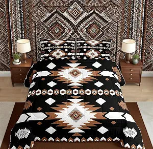 Feelyou Bohemian Geometric Bedding Set Queen Size for Kids Teens