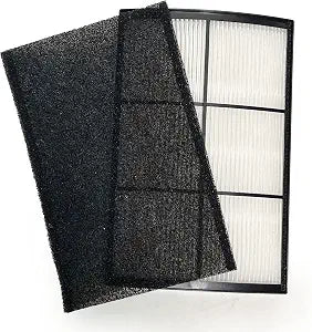 Nispira PECOMFIL Breeze Filter Replacement For Purezone Breeze Tabletop Air Purifier PECOMPAP 2-in-1 True HEPA Activated Carbon 1 Pack