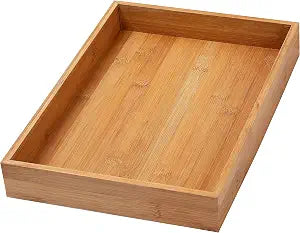 YBM HOME & Kitchen Bamboo Drawer Organizer Box 14" Lx10 Wx2 H #319
