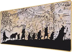 SUBSONIC The Lord of the Rings Mouse Pad XXL 35x15 in Desk Mat Extra Large