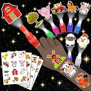 72 PCS Farm Party Favors for Boys and Girls