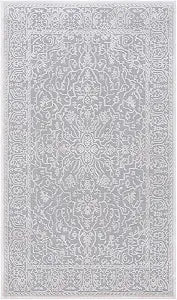 SAFAVIEH Reflection Accent Rug 2'3"x4', Light Grey & Cream RFT670C