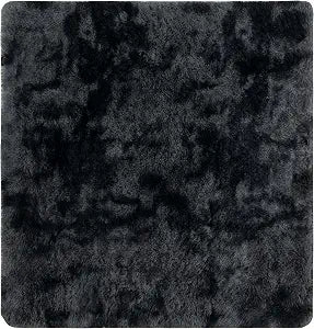 SAFAVIEH Rainbow Shag Collection Accent Rug - 4' Square, Dark Grey, Slip Resistant, 1.6-inch Thick, Ideal for The Living Room, Dining, Bedroom (RBO100F)