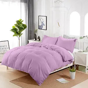 Lavender Duvet Cover Full Size ,Super soft ,Comfortable, Fade Free & Easy to Clean, 3 Pieces,1 Duvet Cover 80x90 Inches with Zipper Closure and 2 Pillow Shams, Comforter Not Included (Lavender, Full)