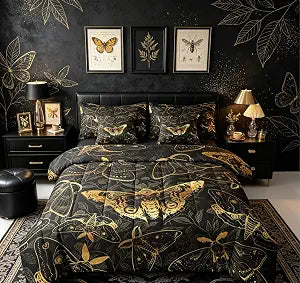 Feelyou Death Moth 7 Piece Bedding Set for Kids
