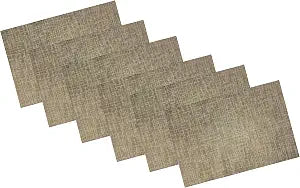 Gold Woven Placemat Set/6 (18"x12")