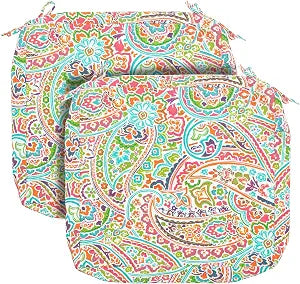 Outdoor Cushion Covers 22x20x4Inch Set of 2, No Insert-Melora Paisley