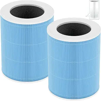 2 Pack Replacement Filters Compatible with Meross MAP100 Purifier, 3-in-1 Filtration (Model #MHF100)