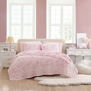 Betsey Johnson - Twin Quilt Set with Sham, Reversible Bedding Set
