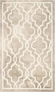 SAFAVIEH Dip Dye Collection Accent Rug - 2' x 3', Beige & Ivory, Handmade Moroccan Watercolor Wool, Ideal for High Traffic Areas in Entryway, Living Room, Bedroom (DDY539G)