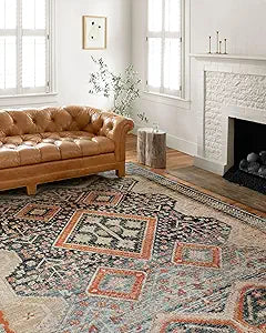 Loloi Jocelyn Navy/Multi 2'-3" x 7'-6" Runner Rug