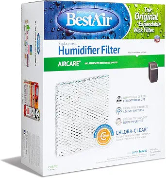 BestAir Extended Life Humidifier Wick Filter, CB43