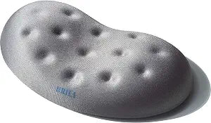 BRILA Ergonomic Memory Foam Mouse Wrist Rest Support Pad Cushion for Computer, Laptop, Office Work, PC Gaming - Massage Holes Design - Wrist Pain Relief (Grey Mouse Wrist Rest)