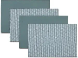 Placemats Set of 4 12" x 18" Heat-Resistant Table Mats for Dining Table Set for 4 Kitchen & Dining Room Decor Farmhouse, Boho, & Modern Style Easy to Clean, Durable & Stylish Table Decor