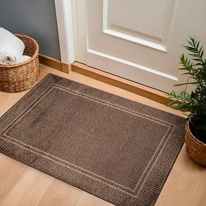 Rugshop Modern Bordered Distressed Area Rug for Living Room Brown 2' x 3'