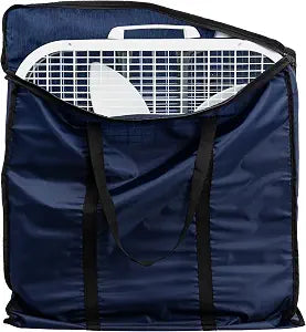 Box Fan Storage Cover - Waterproof, Dustproof Covers for Window Box Fan, Oxford Square Fan Storage Cover with Handle 21" L x 21" H x 5" W (Fan is not Included)