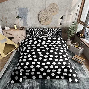Erosebridal Dots Bedding Set Full Size Boho Comforter Set for Teens Adults