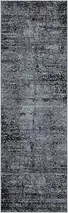 SAFAVIEH Adirondack Collection Runner Rug - 2'6" x 6' Runner, Black & Ivory, Modern Abstract Design, Ideal for High Traffic Areas in Living Room, Bedroom, Dining (ADR130A-26)