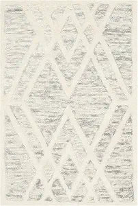 SAFAVIEH Cambridge Collection Accent Rug - 2' x 3', Grey & Ivory, Handmade Moroccan Distressed Wool, Ideal for High Traffic Areas in Entryway, Living Room, Bedroom (CAM729G)