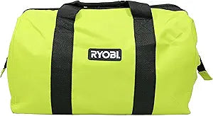 Ryobi Green Wide Mouth Collapsible Genuine OEM Contractors Bag w/ Full Top Single Zipper Action and Cross X Stitching
