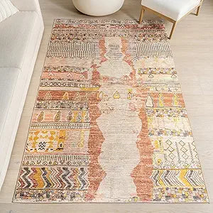 nuLOOM Kallie Multicolor Abstract Washable Runner Rug, 2' x 8'
